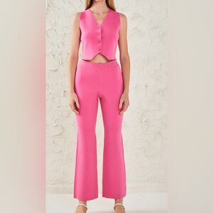 $90 ENDLESS ROSE KNIT FITTED PANTS SZ XS